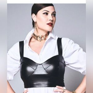 COPY - 19 - Vegan Leather Crop Top